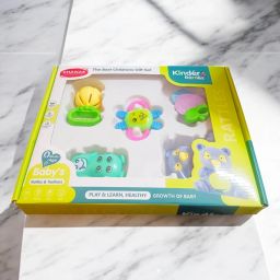 6PCs Babies Grab Shaker and Spin Rattle Toy Early Educational Toys Rattle-image-41