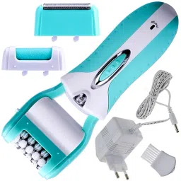 QGS 3in1 Women Lady Chargeable Washable Foot Callus Remover Shaver Trimmer Painless Cordless Epilator-image-51