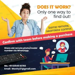 Woniry Remote Control Compatible for LED TV No Google Assistant & Voice Function F&D Remote Controller image 4
