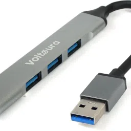 Voltaura 4-in-1 USB 3.0 Hub 4-in-1 USB 3.0 Hub – 1 USB 3.0 + 3 USB 2.0 Ports | High-Speed Data Transfer USB Hub, USB Cable-6
