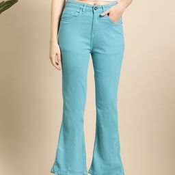 mast & harbour Women Boot-Leg Mid Rise Blue Jeans-picture-7