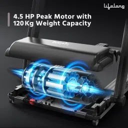 lifelong Fit Pro 4.5 HP Peak Motorised with LCD Display - Heart Rate Sensor Treadmill image 2