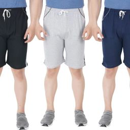 Pack of 3 Solid Women Multicolor Bermuda Shorts-image-83