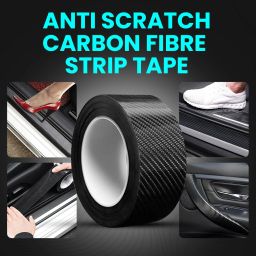 Carbon Fibre Car Door Sill Protector Car Pet Door Protector-image-9