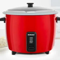 RED RICE COOKER 1L Electric Rice Cooker with Steaming Feature-image-43