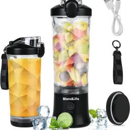 Ultra Waterproof Portable Blender. LED Light Indicators & Pulse Model Feature 240 W Juicer Mixer Grinder-image-1