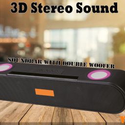 RZW Long Bar Dual-Speaker Multimedia Radio Bluetooth Audio Support TF Card/U Disk 01 20 W Bluetooth Home Theatre image 3