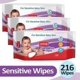 Baby Sensitive Wipes Fragrance Free 72 Wipes Pack of 3 Combo-image-38