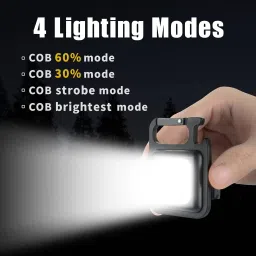 me-billa Multifunction Keychain Led Light with Bottle Opener, Magnetic Base 6 hrs Lantern Emergency Light image 5