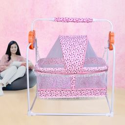 steeloart Premium Design Sher Khan(Tiger) Baby Cot Mosquito Net & Heavy Metal Body Frame. Cot image 5