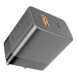 noise Power 30W Type A & Type C 2-Port Fast Charger (Adapter Only, GaN Technology, Black) image 3