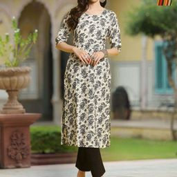 moda rapido Pack of 2 Women Printed Crepe A-line Kurta-picture-29