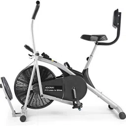 Upright Air Bike with Twister Board & Back Support Moving/Fix Arms for Home Gym Upright Stationary Exercise Bike-image-32