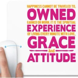 UDNAG White Mousepad 'Nurse | Owned grace attitude' for Computer / PC / Laptop [230 x 200 x 5mm] Non Slip Base Mousepad-image-69
