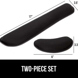 KITCHENBIZ Memory Foam Ergonomic Wrist Rest, Comfortable Keyboard and Mouse Pad Mousepad image 4