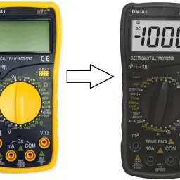 htc instruments DM-81 3½ Digital Multimeter Capacitance Diode Transistor and Live Tester Digital Multimeter image 2