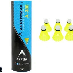 A-300 BEST IN CLASS BYLON BADMINTON SHUTTLE Nylon Shuttle- Yellow-12