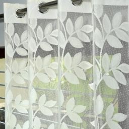 155 cm (5 ft) Net Semi Transparent Window Curtain Single Curtain-image-12