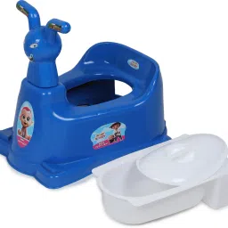 Blue Cat Baby Potty Seat with Removable Tray and Lid (without Wheels) Potty Box-image-9