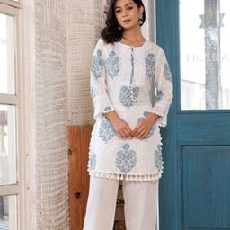 kashian Shirt Palazzos Co-ords Set-picture-1
