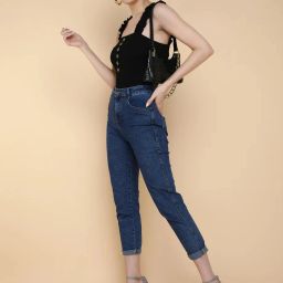 EVERYDAY ESSENTIAL MY EVBLACK BODYSUIT Striped Women Swim Top Black Swimsuit-image-11