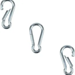 Stainless Steel Spring Snap Hook Carabiner pack of 03 Locking Carabiner-image-72