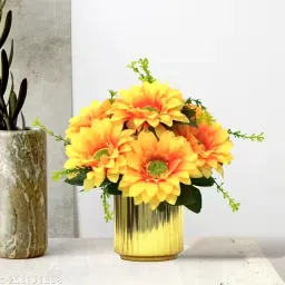 Artificial Yellow Flower For Home Decor Yellow Daisy Artificial Flower-image-27