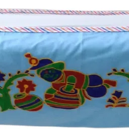 Born Baby Embroidery Khoya, Cradle Cloth, Hammock, Baby Zoli with Mosquito net-14