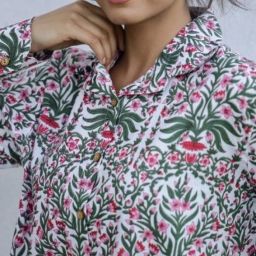 Women Regular Fit Printed Double Collar Casual Shirt-image-40