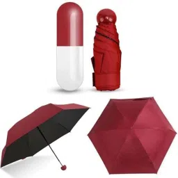 Ultra Light Mini Folding Capsule Umbrella UV Coated with Capsule Case Umbrella-image-50