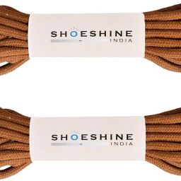SHOESHINE 2 Pair Round Boot Lace Casual, Hiking Shoelace (120cm) 4mm Thick TAN Shoe Lace-7
