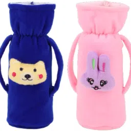 Soft Plush Baby Bottle Cover for Feeders Set of 2 Cover Handle on Both Side-image-93