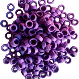Purple Hard Rubber 50 pcs Pigeon Foot Ring Bird Shoulder Guard-21