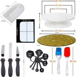 unique impex cake baking set combo + cake making materials + cake baking tools combo set Kitchen Tool Set image 5