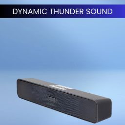 GUGGU Bluetooth (PORTABLE HOME TV SOUNDBAR) Dynamic Thunder Sound, 2400mAh BatteryV312 20 W Bluetooth Soundbar-image-58