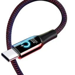 Chias USB Type C Cable 1.2 m USB Type C Cable 3 A with Led Light and Quick Charging Indicator-45