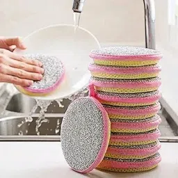 Dish Sponges Double Sided Non-Scratch Scrub Cleaning Sponges Pads Dishwashing Scrub Sponge-image-60