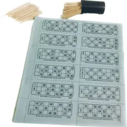 Full Housie Tickets Book Set Of Tambola Ticket Of 600 Tickets With Tooth Pick Party & Fun Board Game-image-28