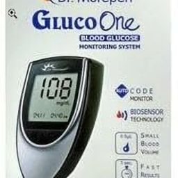 dr. morepen Glucometer And 50 Strips and 10 Lancet and Two N95 Mask Glucometer (Grey, Black) Glucometer image 3