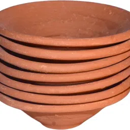 Earthenware Vegetable Bowl CLAY BROWN Serving Bowl Color Small Bowl Disposable-28