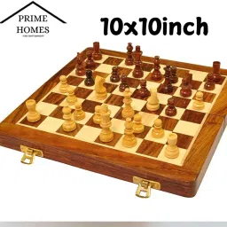 Wooden Foldable Chess Board With Chess Pieces| 10x10 Inch 25 cm Chess Board-image-19