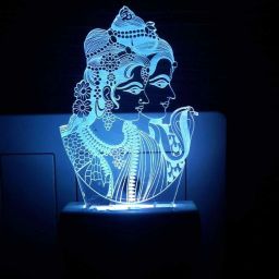 The Shiv and Parvati 3D Illusion Night Lamp Comes with 7 Multicolor and 3D Illusion Design Suitable for Room,Drawing Room,Lobby Night Lamp-image-17
