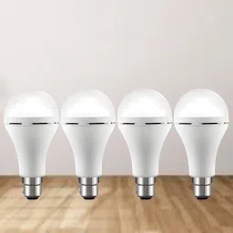 Emergency 15W Inverter LED Bulb with 1200mAh Rechargeable Battery Pack of 4 L95 4 hrs Bulb Emergency Light-image-77