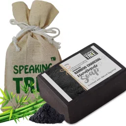Deodorizing Bamboo Charcoal Handmade Soap - 100 gms-image-5