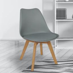 casacraft from pepperfry Hannah Iconic Chair in Grey Colour-picture-15