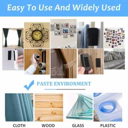 wild accessories Self-Adhesive Hook and Loop Tape Roll, Sticky Back | Both Indoor and Outdoor Use Stick-on Velcro image 4