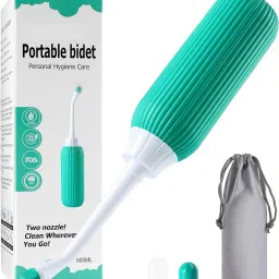 500ml Portable Retractable Travel Bidet with Bag/2 Nozzles Manual Bidets-image-40