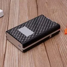 eyuvaa Stylish Cigarette Case with Lighter, 2 in 1 USB Lighter Cigarette Box for Men Pocket Lighter image 5
