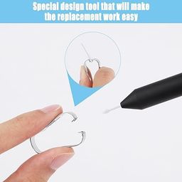 fitvert Stylus Pen Replacement Tips Nibs for Samsung Galaxy Tab S6, Tab S6 Lite, Tab S7, Tab S7 FE Stylus Pen Replacement Tips -5pcs (White) image 3