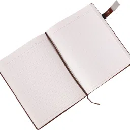 jhingalala PU Leather Finish Hard Bound Executive Notebook Diary with Lock Regular Notebook Ruled 210 Pages image 3